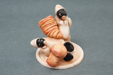 Statuetta portafortuna di Pulcinella
